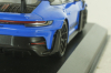 Porsche 911 (992) GT3 RS with Weissach-Package, black/ blue rims and blue décor, 413062122, Minichamps 1:43   
