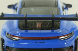 Porsche 911 (992) GT3 RS with Weissach-Package, black/ blue rims and blue décor, 413062122, Minichamps 1:43   
