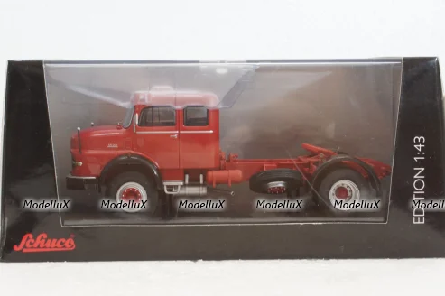 Mercedes LS 1620 red, 450359800, Schuco 1:43