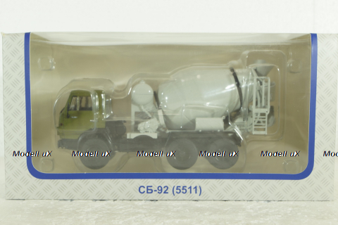 Камаз-5511, СБ-92, бетоносмеситель, 102910, АвтоИстория 1:43