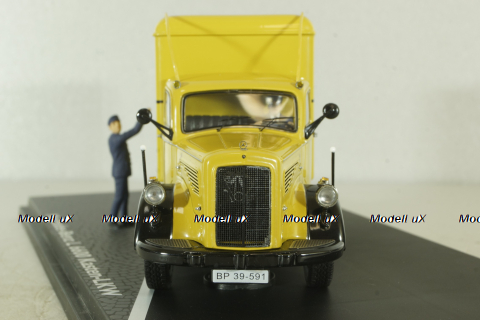 Mercedes L6600 truck Deutsche Bundespost, yellow, 010585, Schuco 1:43