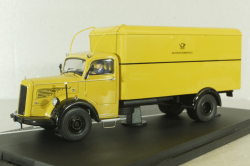 Mercedes L6600 truck Deutsche Bundespost, yellow, 010585, Schuco 1:43