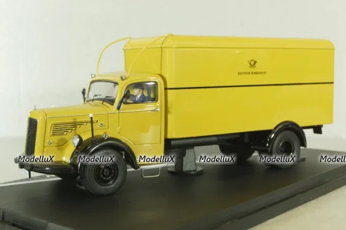 Mercedes L6600 truck Deutsche Bundespost, yellow, 010585, Schuco 1:43