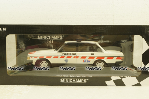 Volvo 240 GL, Politie Netherlands, 1986, 155171498, Minichamps 1:18