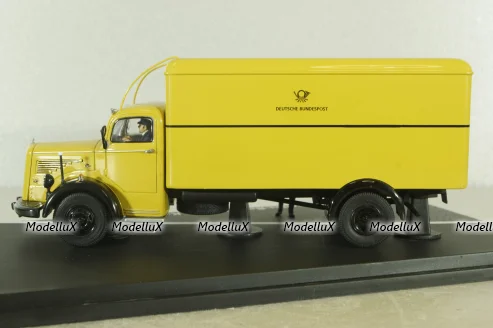 Mercedes L6600 truck Deutsche Bundespost, yellow, 010585, Schuco 1:43