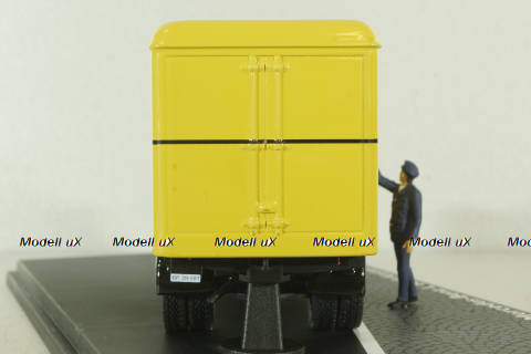 Mercedes L6600 truck Deutsche Bundespost, yellow, 010585, Schuco 1:43
