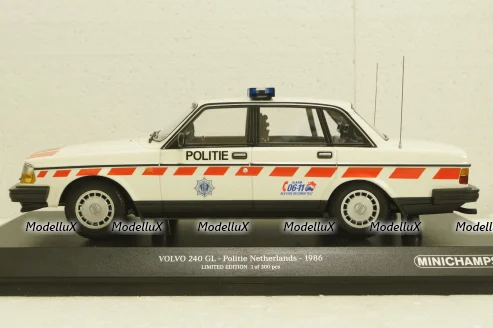 Volvo 240 GL, Politie Netherlands, 1986, 155171498, Minichamps 1:18