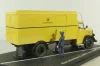 Mercedes L6600 truck Deutsche Bundespost, yellow, 010585, Schuco 1:43