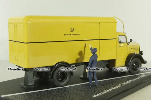 Mercedes L6600 truck Deutsche Bundespost, yellow, 010585, Schuco 1:43