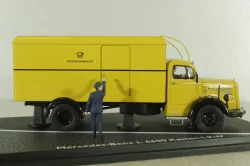 Mercedes L6600 truck Deutsche Bundespost, yellow, 010585, Schuco 1:43