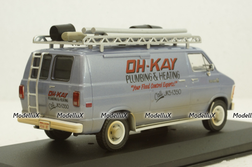 Dodge Ram Van 1986 Movie Home Alone (1990) silver, 86560, Greenlight 1:43