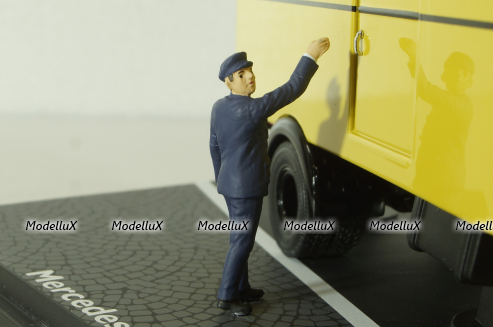 Mercedes L6600 truck Deutsche Bundespost, yellow, 010585, Schuco 1:43