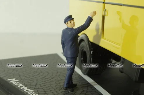 Mercedes L6600 truck Deutsche Bundespost, yellow, 010585, Schuco 1:43
