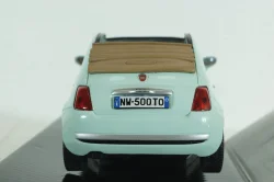 Fiat Nuova 500 Cabrio, blue, 73374, MotorMax 1:24