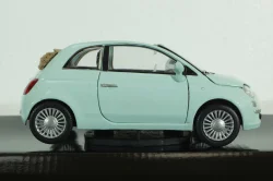 Fiat Nuova 500 Cabrio, blue, 73374, MotorMax 1:24