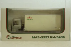 Маз-5337 КИ-5436 термобудка, білий, 101296, АвтоИстория 1:43