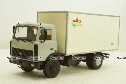 Маз-5337 КИ-5436 термобудка, білий, 101296, АвтоИстория 1:43
