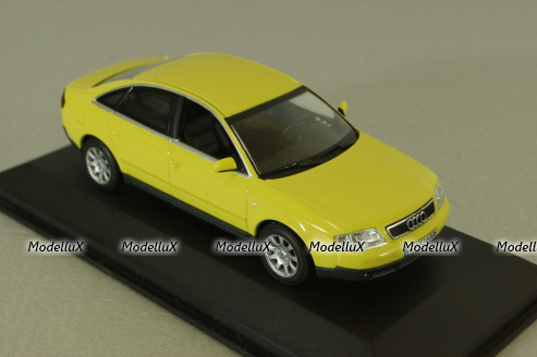 Audi A6 (C5) 1997, yellow, 132093, Minichamps 1:43 