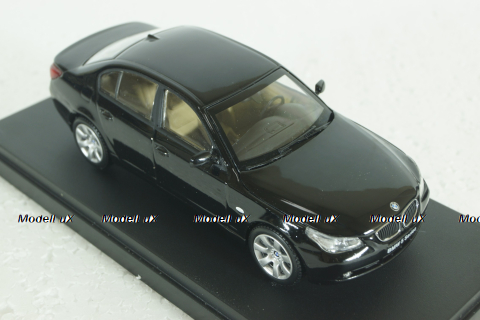 BMW 545i (E60) 2003, black, 03501B, Kyosho 1:43