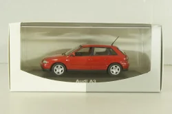 Audi A3 (8L) 1996, red, 20000000616001, Minichamps 1:43