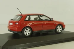 Audi A3 (8L) 1996, red, 20000000616001, Minichamps 1:43