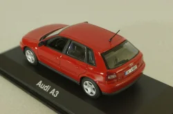 Audi A3 (8L) 1996, red, 20000000616001, Minichamps 1:43