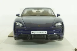 Porsche Taycan 2019, gentian blue, BU21098BL, Burago 1:24