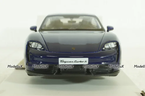 Porsche Taycan 2019, gentian blue, BU21098BL, Burago 1:24