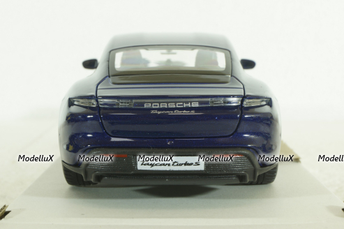 Porsche Taycan 2019, gentian blue, BU21098BL, Burago 1:24