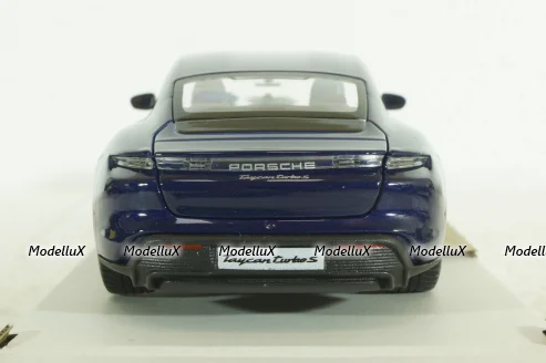 Porsche Taycan 2019, gentian blue, BU21098BL, Burago 1:24