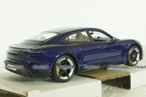 Porsche Taycan 2019, gentian blue, BU21098BL, Burago 1:24