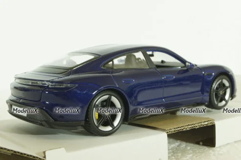 Porsche Taycan 2019, gentian blue, BU21098BL, Burago 1:24