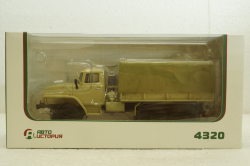 Урал-4320 борт з тентом, бежевий, АвтоИстория 1:43