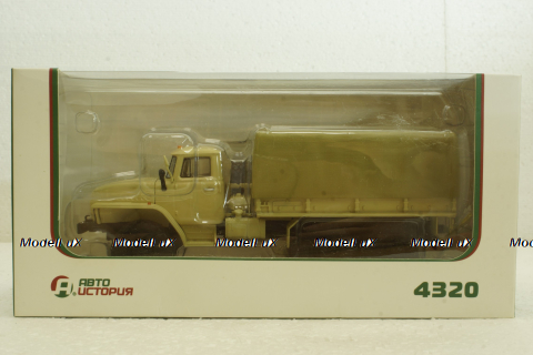 Урал-4320 борт з тентом, бежевий, АвтоИстория 1:43