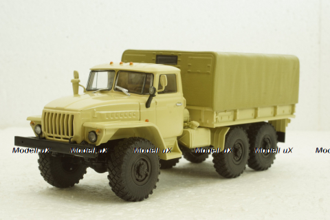 Урал-4320 борт з тентом, бежевий, АвтоИстория 1:43