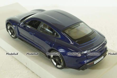 Porsche Taycan 2019, gentian blue, BU21098BL, Burago 1:24