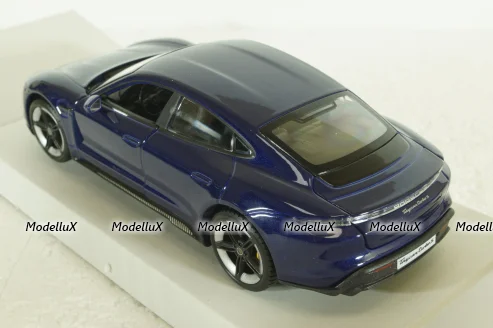 Porsche Taycan 2019, gentian blue, BU21098BL, Burago 1:24