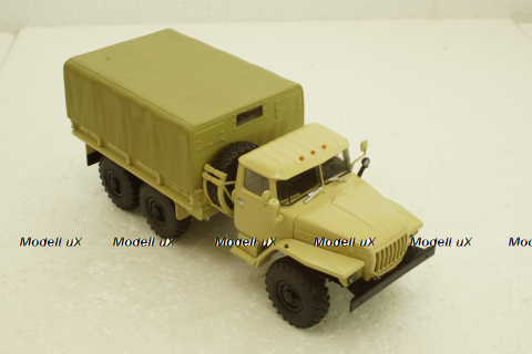 Урал-4320 борт з тентом, бежевий, АвтоИстория 1:43