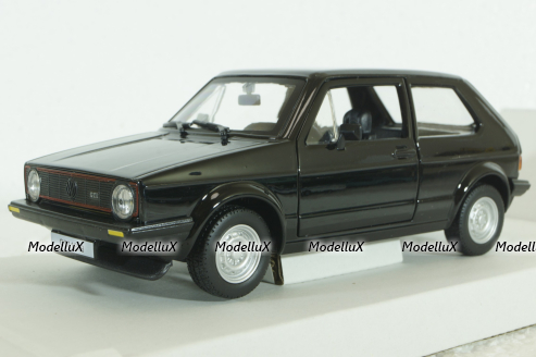 Volkswagen Golf MKI Gti 1979, black, BU21089BK, Burago 1:24