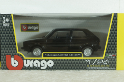 Volkswagen Golf MKI Gti 1979, black, BU21089BK, Burago 1:24