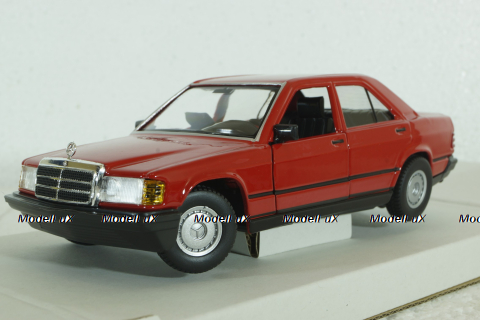 Mercedes 190E 1984, red, BU21103R, Burago 1:24 Уценка!