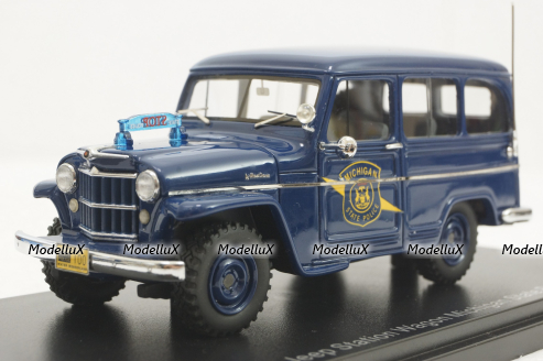 Willys Jeep Station Wagon Michigan State Police, 49538, NEO 1:43 