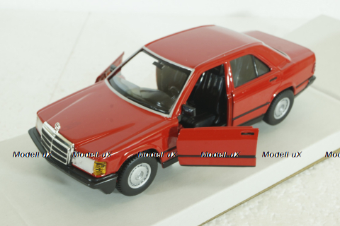 Mercedes 190E 1984, red, BU21103R, Burago 1:24 Уценка!