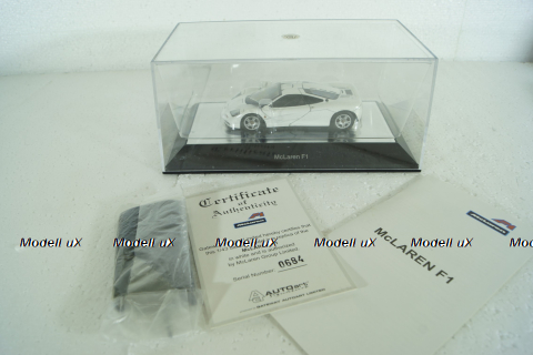 McLaren F1 Road Car 1994, white, 56003, Autoart 1:43