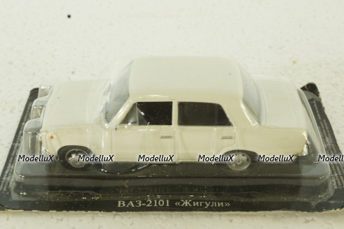 Ваз-2101 Жигули 1970, Lada 1200, белый, Автолегенды СССР №25 1:43