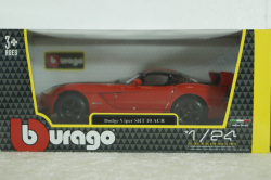 Dodge Viper SRT-10 Coupe, 2003, red/black, BU22114R, Burago 1:24