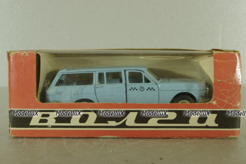 Газ-2402, такси голубая, февраль 88г., Тантал/Радон 1:43
