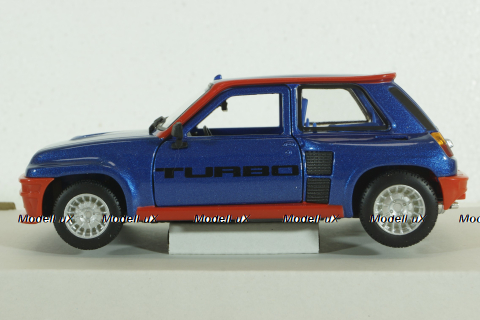 Renault R5 Turbo 1982, blue/red, BU21088B, Burago 1:24