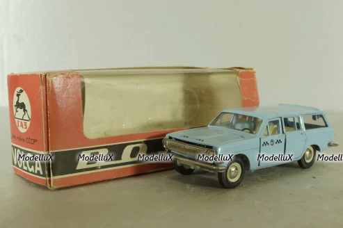 Газ-2402, такси голубая, февраль 88г., Тантал/Радон 1:43