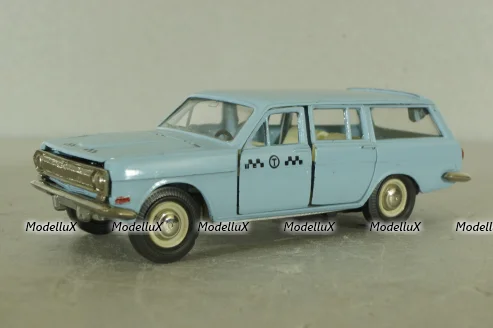 Газ-2402, такси голубая, февраль 88г., Тантал/Радон 1:43